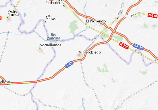 Karte Stadtplan Villarrobledo