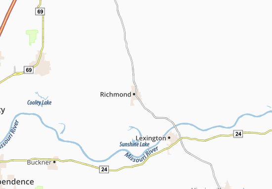 Karte Stadtplan Richmond