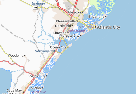 Ocean City Map