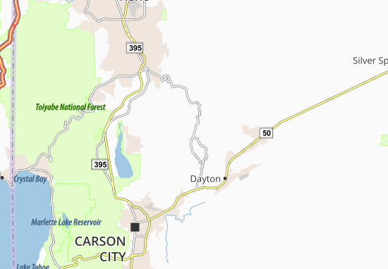 Kaart Plattegrond Virginia City