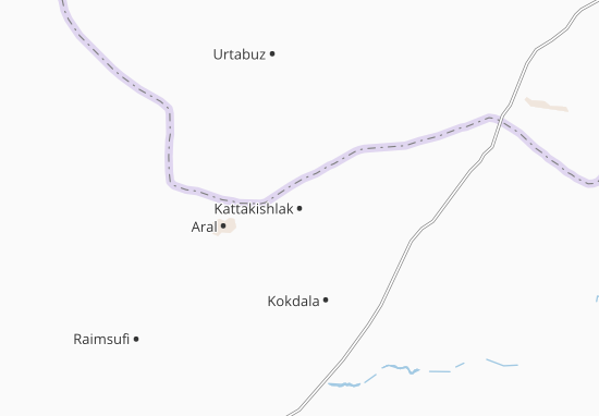Mapa Kattakishlak