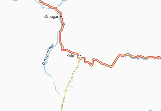 Karte Stadtplan Yokote