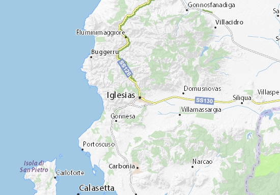Kaart Plattegrond Iglesias