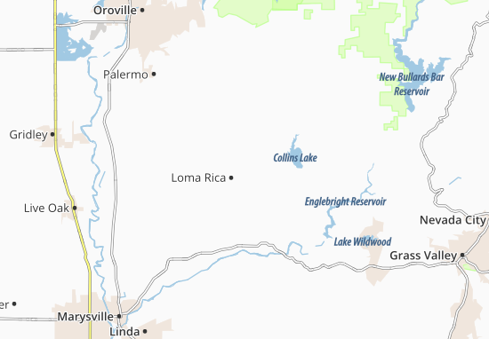 Kaart Plattegrond Loma Rica