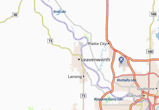 Kaart Plattegrond Leavenworth