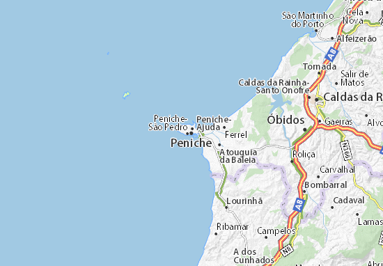 Kaart Plattegrond Peniche