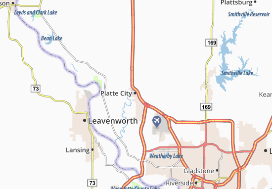 Mapa Platte City