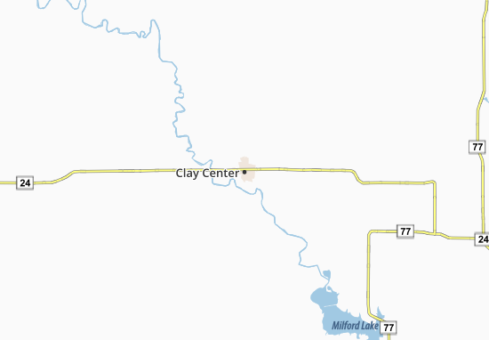 Mapa Clay Center