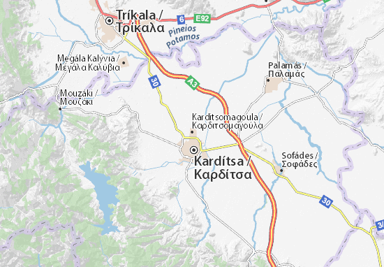 Kaart Plattegrond Karditsomagoula