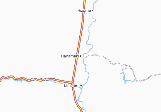 Karte Stadtplan Hanamaki