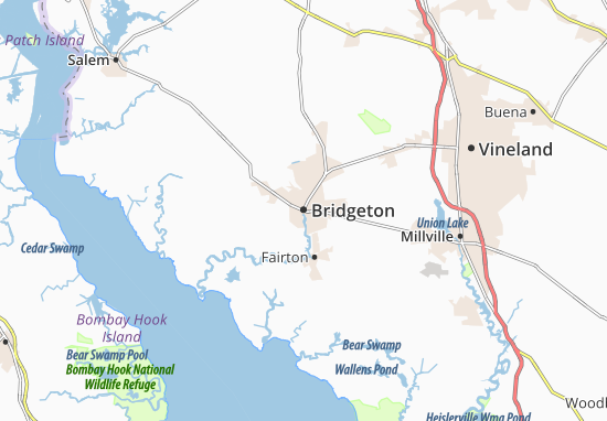Mapa Bridgeton