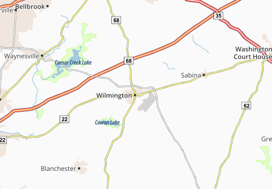 Kaart Plattegrond Wilmington