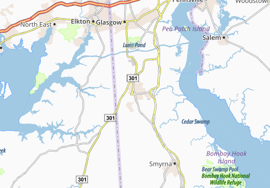 Mapa Middletown