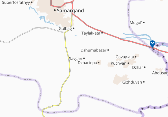 Karte Stadtplan Savgan
