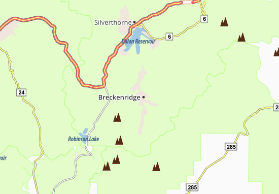 Kaart Plattegrond Breckenridge