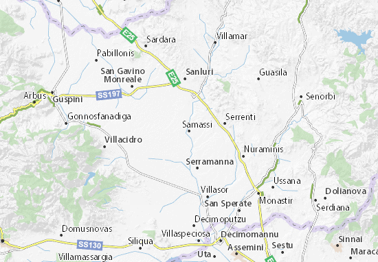 Karte Stadtplan Samassi