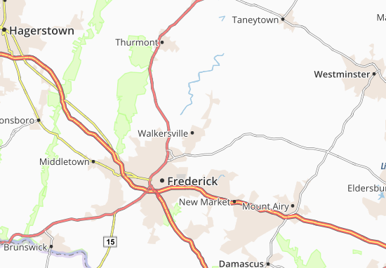 Mapa Walkersville