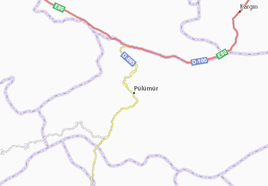 Karte Stadtplan Pülümür