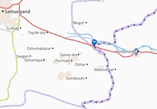 Mapa Gavay-ata