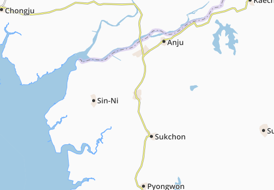 Karte Stadtplan Sangpuktong-Ni
