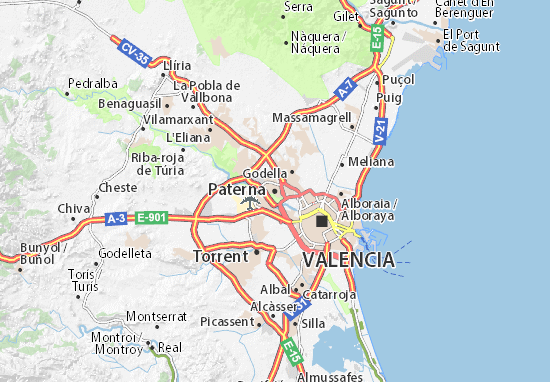 Karte Stadtplan Paterna