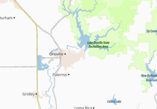 Kaart Plattegrond Oroville East