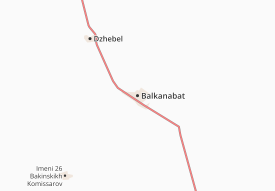 Kaart Plattegrond Balkanabat