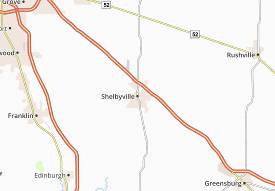 Karte Stadtplan Shelbyville