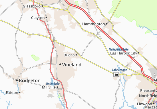 Kaart Plattegrond Landisville