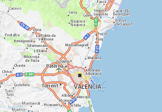 Karte Stadtplan Vinalesa