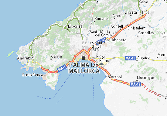 Carte-Plan Palma de Mallorca