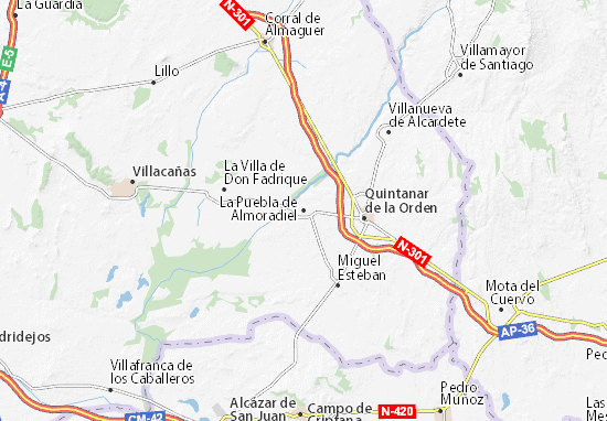 La Puebla de Almoradiel Map
