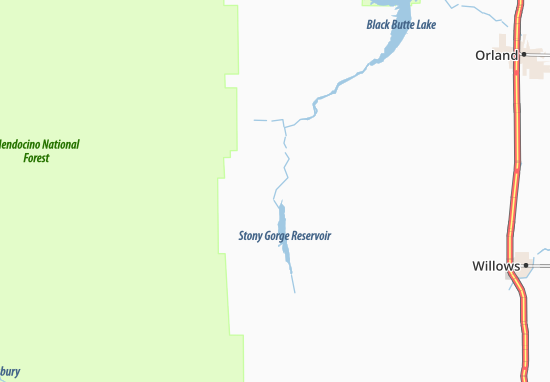 Kaart Plattegrond Elk Creek
