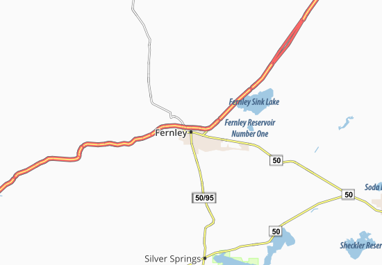 Mapa Fernley