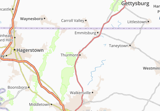 Mapa Thurmont