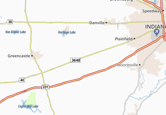 Kaart Plattegrond Stilesville