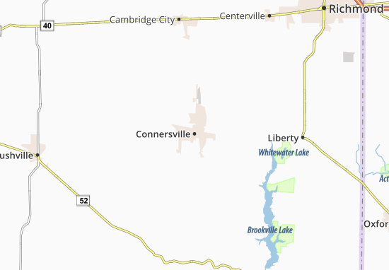 Kaart Plattegrond Connersville