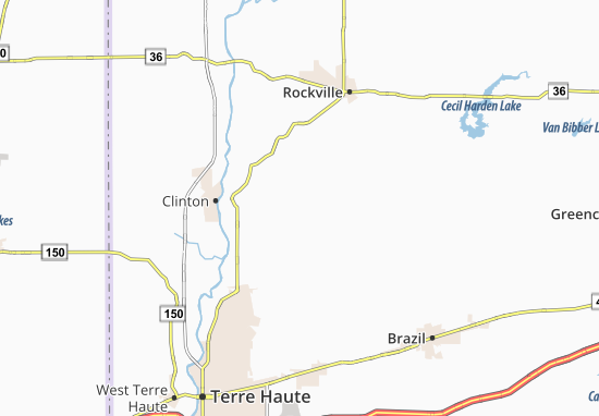 Kaart Plattegrond Coxville