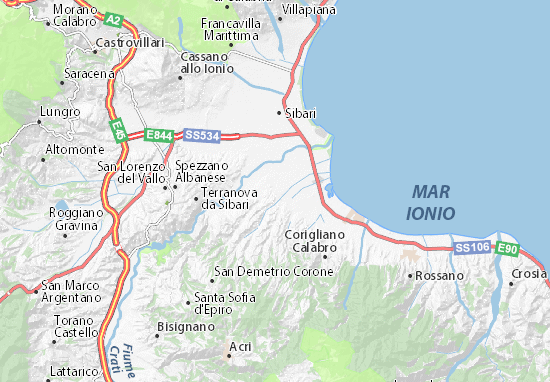 Karte Stadtplan Cantinella