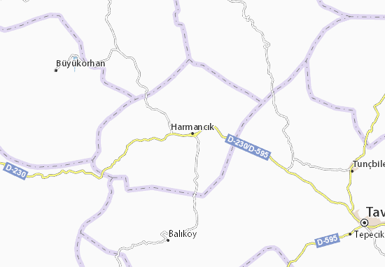 Karte Stadtplan Harmancık