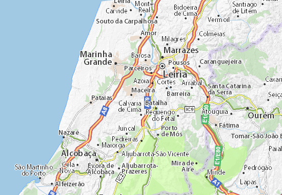 Karte Stadtplan Costa de Baixo