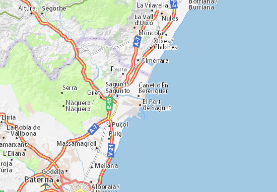 Mapa Plano Canet d&#x27;En Berenguer