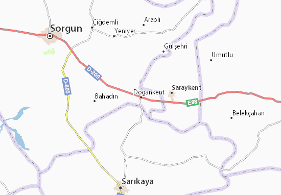 Karte Stadtplan Doğankent