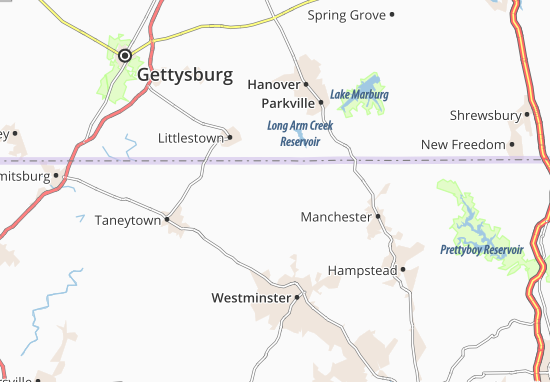 Mapa Cherrytown