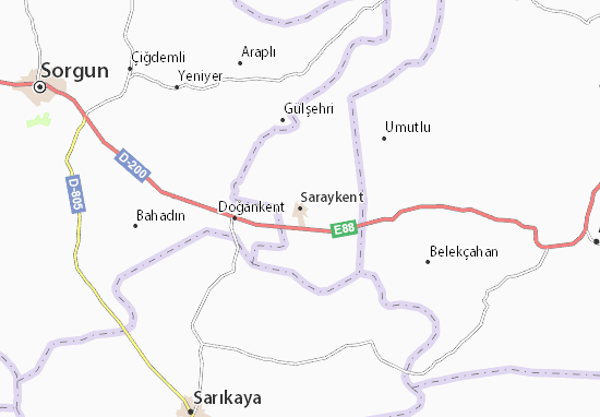 Mapa Saraykent