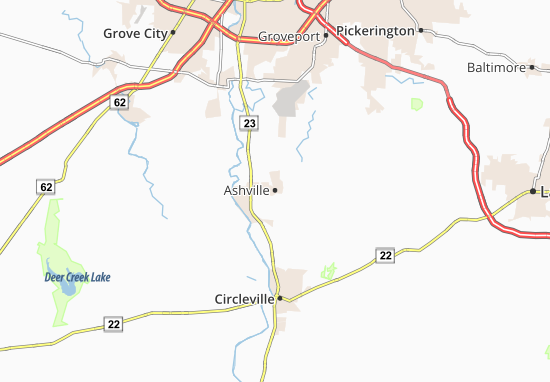 Mapa Ashville