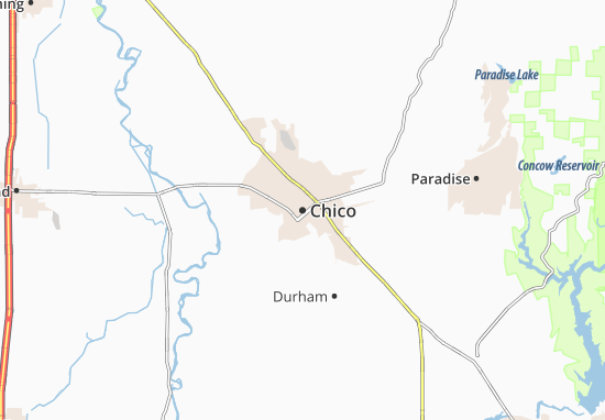 Karte Stadtplan Chico