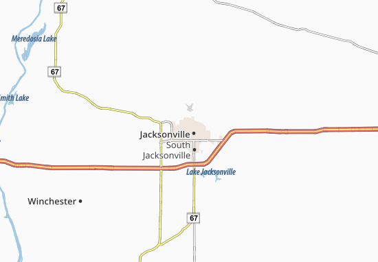 Karte Stadtplan Jacksonville