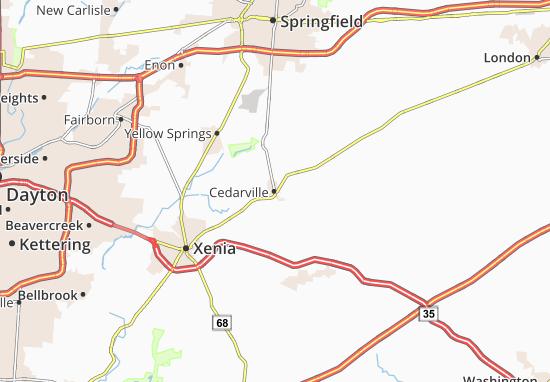 Mapa Cedarville