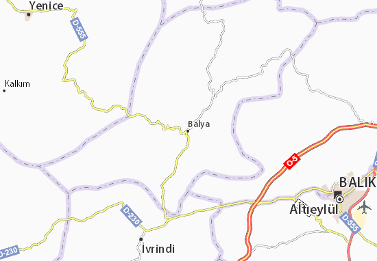 Karte Stadtplan Balya